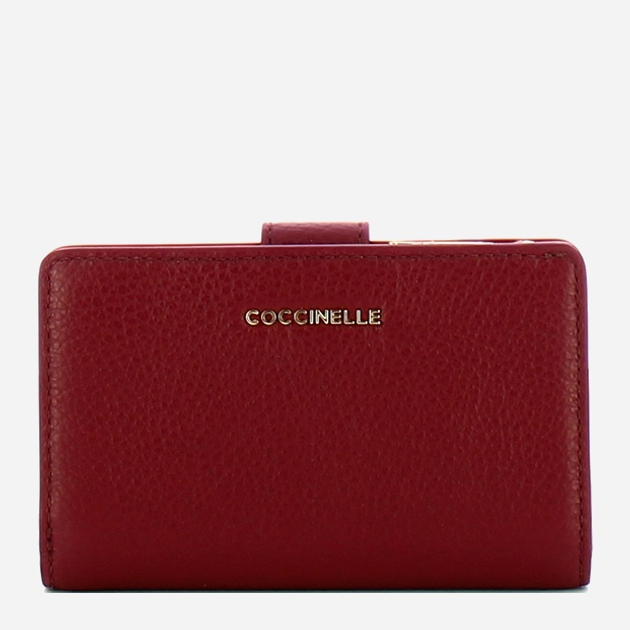 Гаманець жіночий шкіряний Coccinelle Metallic E2MW511E701 R52 Бордовий (800070346046) - зображення 1