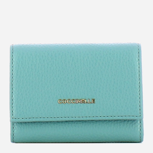 Portfel damski skórzany Coccinelle Metallic E2MW511F001 B89 Błękitny (800070346049) - obraz 1