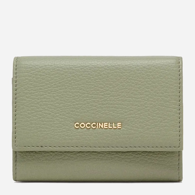 Portfel damski skórzany Coccinelle Metallic E2MW511F001 G77 Zielony (800070346050) - obraz 1