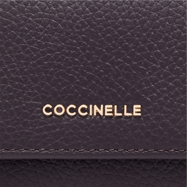 Portfel damski skórzany Coccinelle Metallic E2MW511F001 V87 Fioletowy (800070346052) - obraz 3