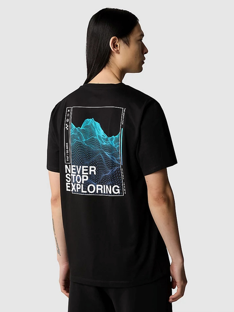 Koszulka męska długa The North Face M Foundation Graphic Tee S/S NF0A86XHOGF1 S Czarna (800070321544) - obraz 2