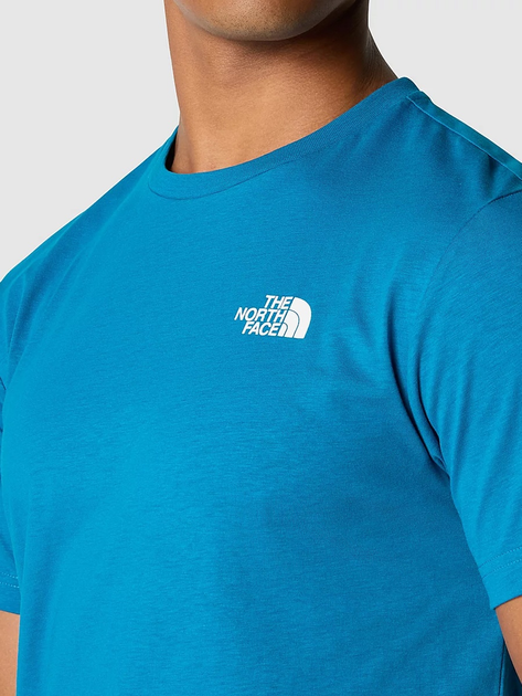 Koszulka męska bawełniana The North Face M S/S Redbox Celebration NF0A87NVRBI1 M Niebieska (800070321597) - obraz 4
