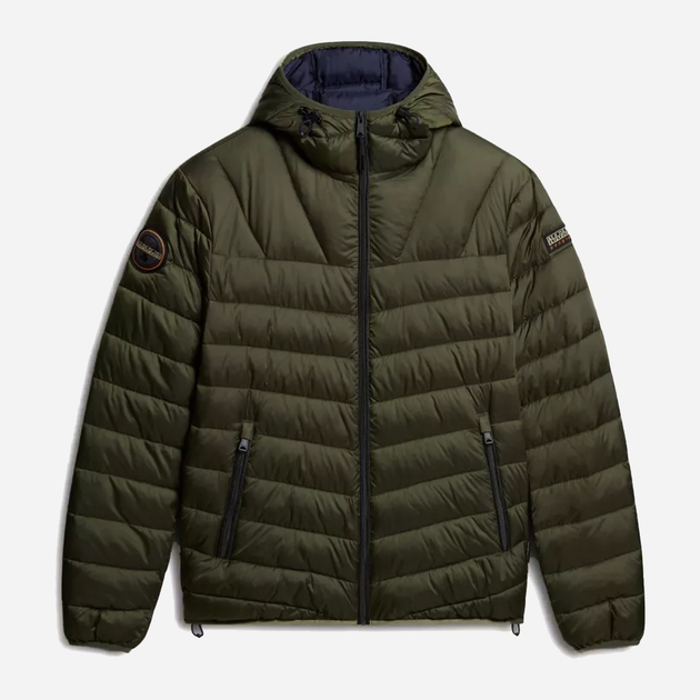 Куртка демісезонна з капюшоном чоловіча Napapijri Aerons NP0A4GJOGE41005 L Зелена (800070311914) - зображення 8