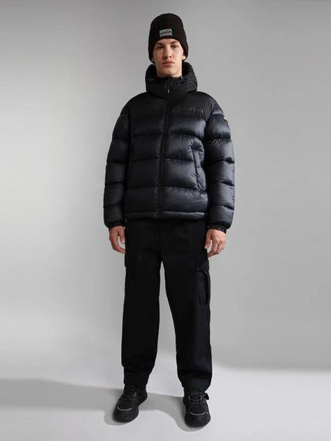 Куртка зимова коротка чоловіча Napapijri A-Hornelen NP0A4GLL0411006 XL Чорна (800070311952) - зображення 3