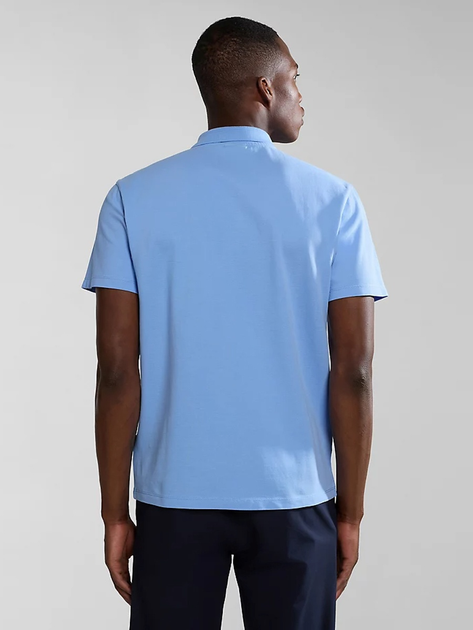 Koszulka polo męska Napapijri Ealis NP0A4H8BI001 XL Niebieska (800070320849) - obraz 2