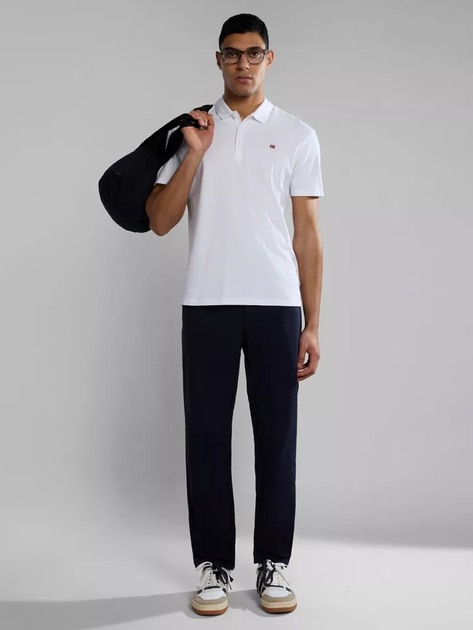 Koszulka polo męska Napapijri Ealis NP0A4H8B0021 S Biała (800070320850) - obraz 3