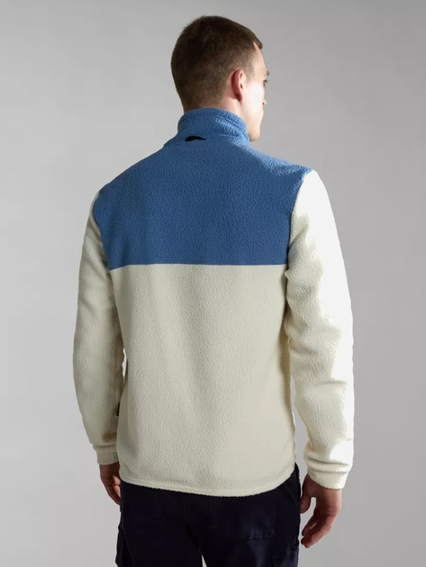 Bluza męska rozpinana streetwear polarowa Napapijri T-Anderby NP0A4HDRNS51002 L Biała (800070311986) - obraz 2