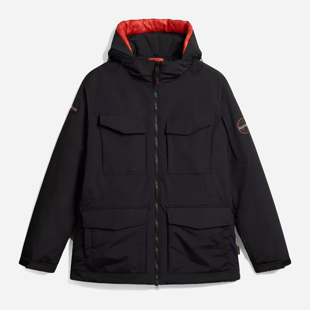 Куртка демісезонна з капюшоном чоловіча Napapijri 20-22 NP0A4HEK0411001 XL Чорна (800070311991) - зображення 6