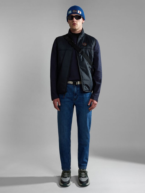 Лонгслів чоловічий Napapijri Salis NP0A4HN71761005 2XL Темно-синій (800070312014) - зображення 3