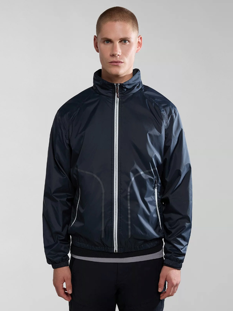 Спортивна вітровка чоловіча Napapijri A-Cloudy NP0A4HPP0411 XL Чорна (800070320910) - зображення 1