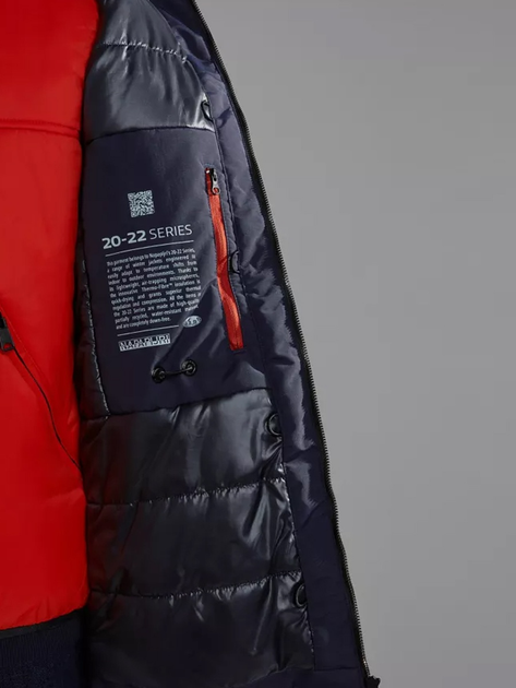 Куртка демісезонна з капюшоном чоловіча Napapijri 20-22 NP0A4HEK1761002 XL Темно-синя (800070311994) - зображення 5