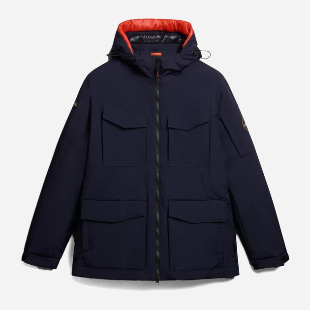 Куртка демісезонна з капюшоном чоловіча Napapijri 20-22 NP0A4HEK1761002 XL Темно-синя (800070311994) - зображення 6