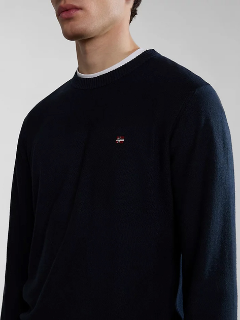 Джемпер чоловічий Napapijri D-Linen NP0A4HPS1761 2XL Темно-синій (800070320917) - зображення 4