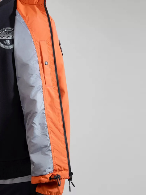 Куртка демісезонна з капюшоном чоловіча Napapijri A-Tundra NP0A4HS6A621 L Оранжева (800070320941) - зображення 6