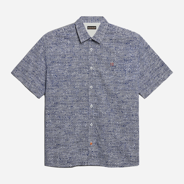 Сорочка бавовняна літня чоловіча Napapijri G-Ronge NP0A4HX1F3O1 XL Синя (800070320991) - зображення 5