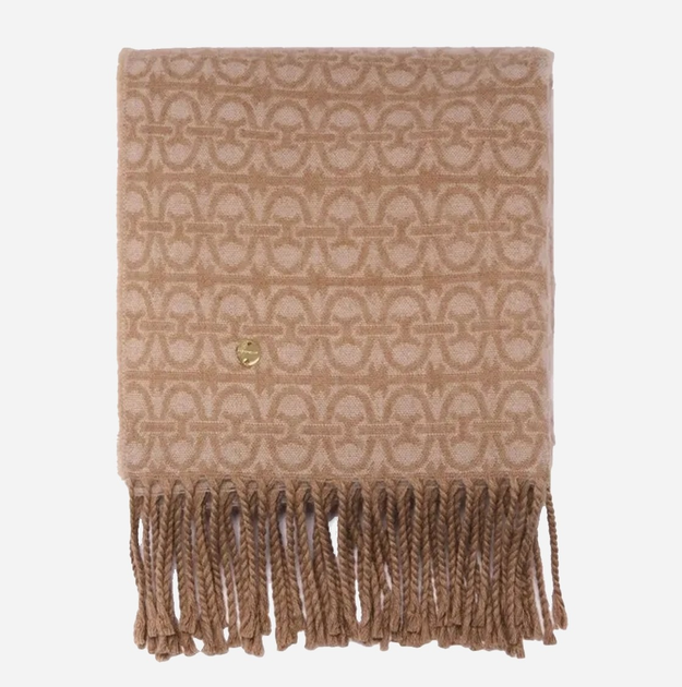 Шарф жіночий Coccinelle Monogram E7RCZ310201 M98 Бежевий (800070345984) - зображення 1