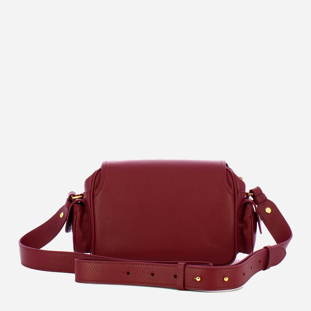 Torebka crossbody damska ze skóry naturalnej mała Coccinelle Campus E1RFF150201 R52 Bordowa (800070346011) - obraz 2