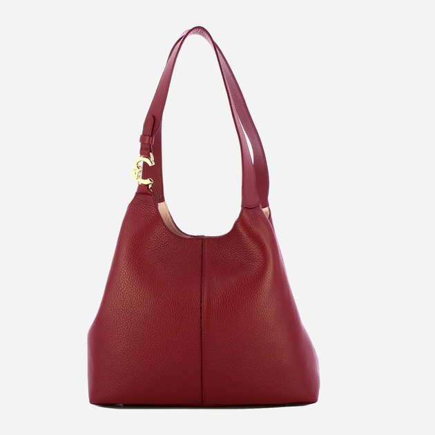 Torebka damska ze skóry naturalnej Coccinelle C-Easy E1SHA110201 R52 Bordowa (800070346014) - obraz 1