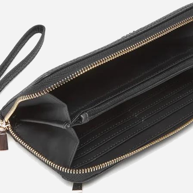 Гаманець жіночий зі штучної шкіри Guess Brenton SWLG9648146 Чорний (800070344442) - зображення 3