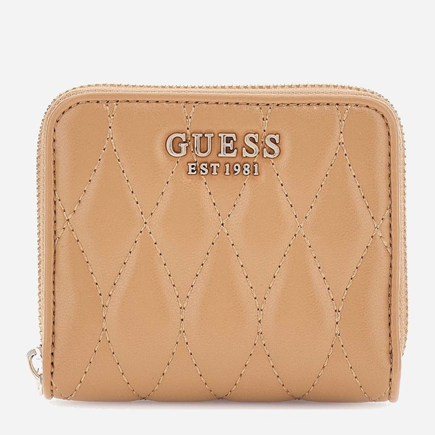 Гаманець жіночий зі штучної шкіри Guess Valla SWQG8122137 Бежевий (800070344445) - зображення 1
