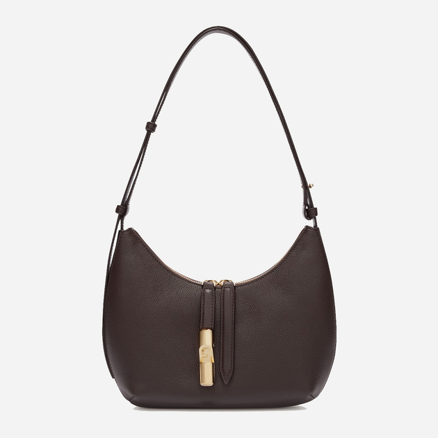 Torebka bagietka damska ze skóry naturalnej mała Furla Goccia WB01500BX33532460S1007 Ciemnobrązowa (800070331292) - obraz 1