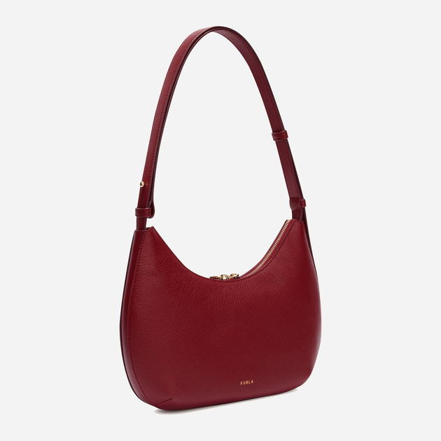Torebka bagietka damska ze skóry naturalnej mała Furla Goccia WB01500BX3353CGQ001007 Czerwona (800070331260) - obraz 3