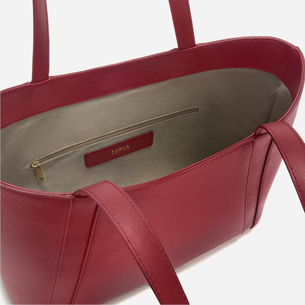 Сумка шопер жіноча з натуральної шкіри середня Furla Goccia WB01788BX3353CGQ001007 Бордова (800070349600) - зображення 5