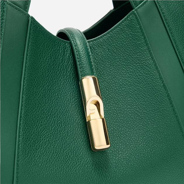 Сумка крос-боді через плече жіноча з натуральної шкіри середня Furla Goccia WB01789BX33534282S1007 Зелена (800070349617) - зображення 4