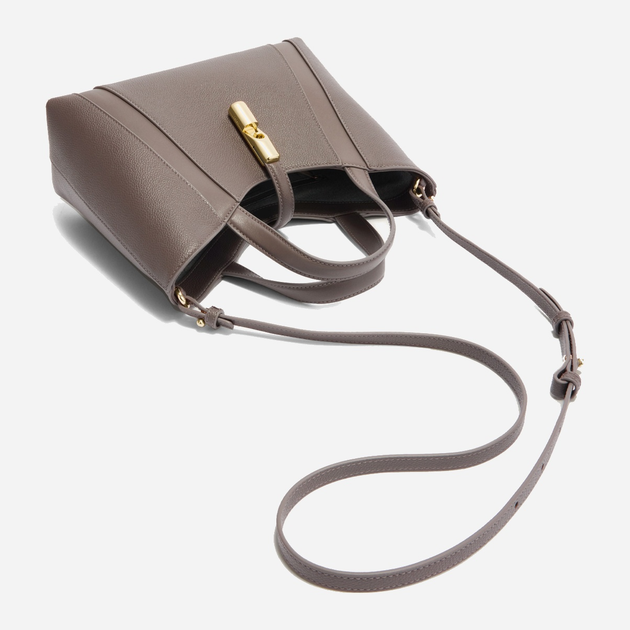 Сумка крос-боді через плече жіноча з натуральної шкіри середня Furla Goccia WB01789BX33534283S1007 Сіра (800070349438) - зображення 3