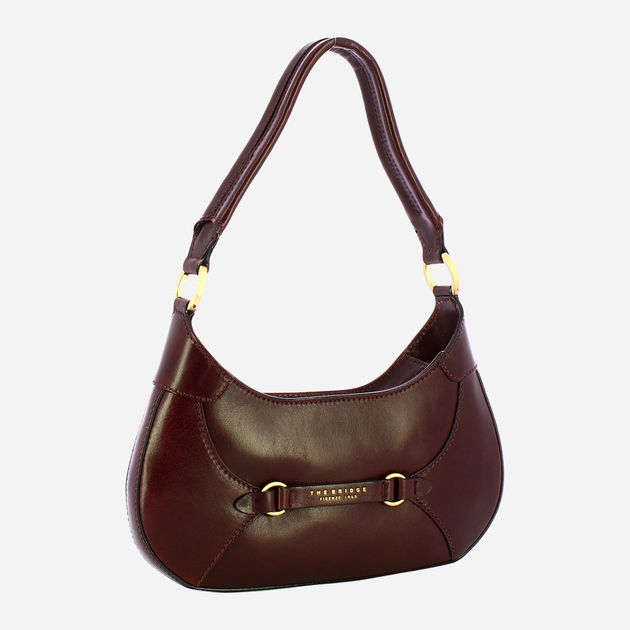 Torebka bagietka damska ze skóry naturalnej The Bridge Isabella 04503501 YF Bordowa (800070346571) - obraz 3