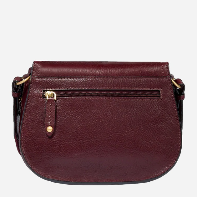 Torebka crossbody damska ze skóry naturalnej mała na szerokim pasku The Bridge Isadora 045315D3 YF Bordowa (800070346573) - obraz 3