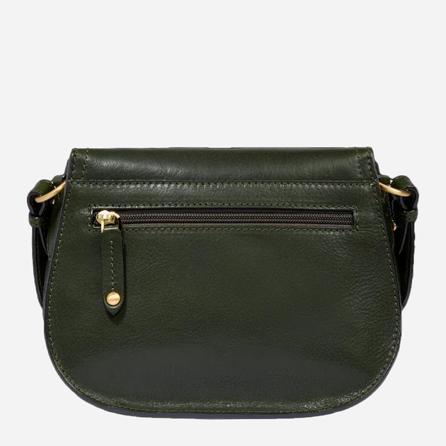 Torebka crossbody damska ze skóry naturalnej mała na szerokim pasku The Bridge Isadora 045315D3 I2 Zielona (800070346572) - obraz 3