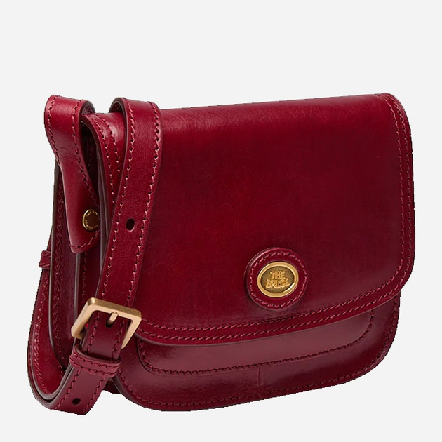 Torebka crossbody damska ze skóry naturalnej mała The Bridge Stodo 04543501 2E Czerwona (800070346585) - obraz 4