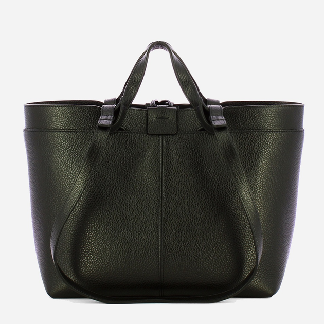 Torebka shopper ze skóry naturalnej Iuntoo Rivera 191003 Czarna (800070346753) - obraz 2