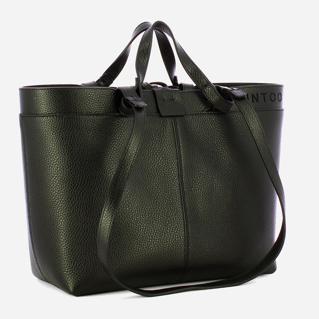 Torebka shopper ze skóry naturalnej Iuntoo Rivera 191003 Czarna (800070346753) - obraz 3