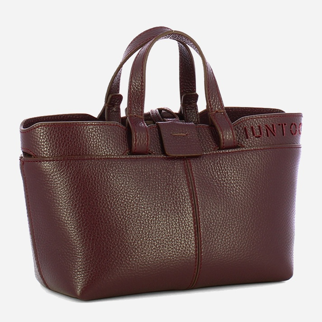 Torebka crossbody damska ze skóry naturalnej mała Iuntoo Rivera 191004 Bordowa (800070346754) - obraz 3