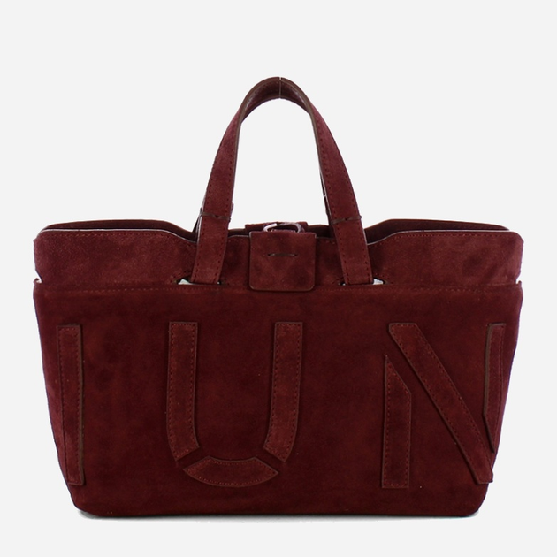 Torebka crossbody damska ze skóry naturalnej mała Iuntoo Sibilla 191304 Bordowa (800070346770) - obraz 1