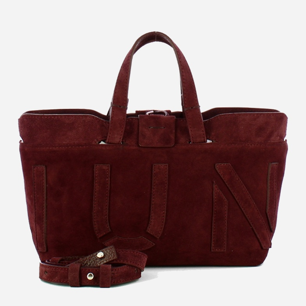 Torebka crossbody damska ze skóry naturalnej mała Iuntoo Sibilla 191304 Bordowa (800070346770) - obraz 4
