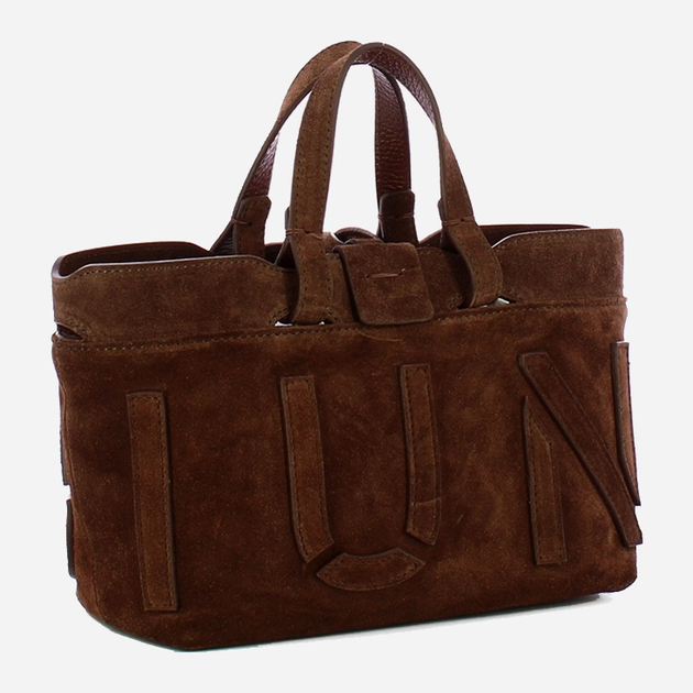 Torebka crossbody damska ze skóry naturalnej mała Iuntoo Sibilla 191304 Ciemnobrązowa (800070346771) - obraz 2