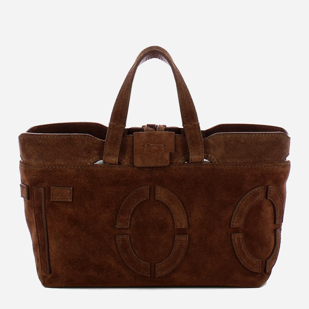 Torebka crossbody damska ze skóry naturalnej mała Iuntoo Sibilla 191304 Ciemnobrązowa (800070346771) - obraz 3