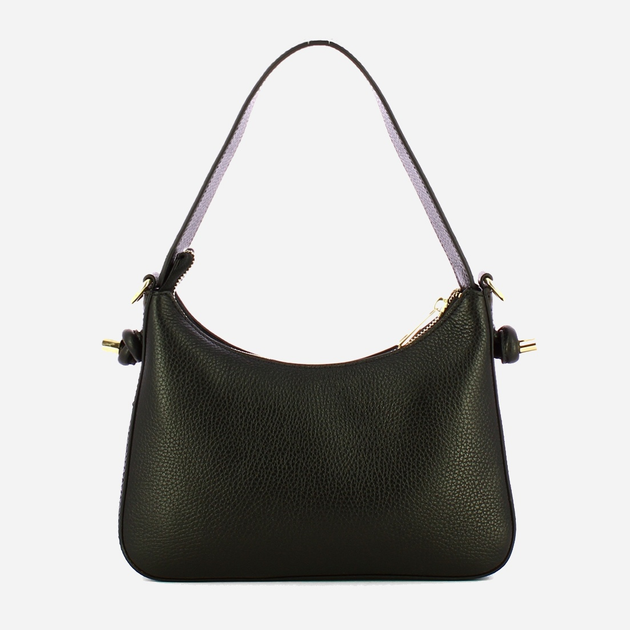 Torebka crossbody damska ze skóry naturalnej mała Iuntoo Giunto 193002 Czarna (800070347411) - obraz 2