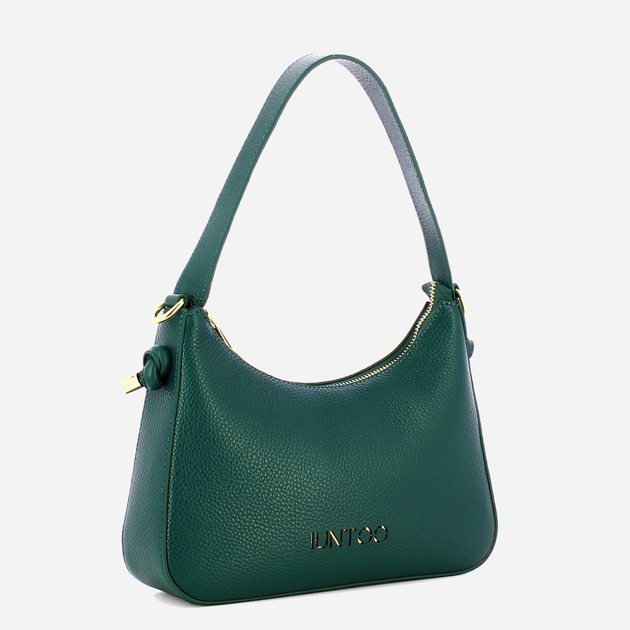 Torebka crossbody damska ze skóry naturalnej mała Iuntoo Giunto 193002 Turkusowa (800070347409) - obraz 3