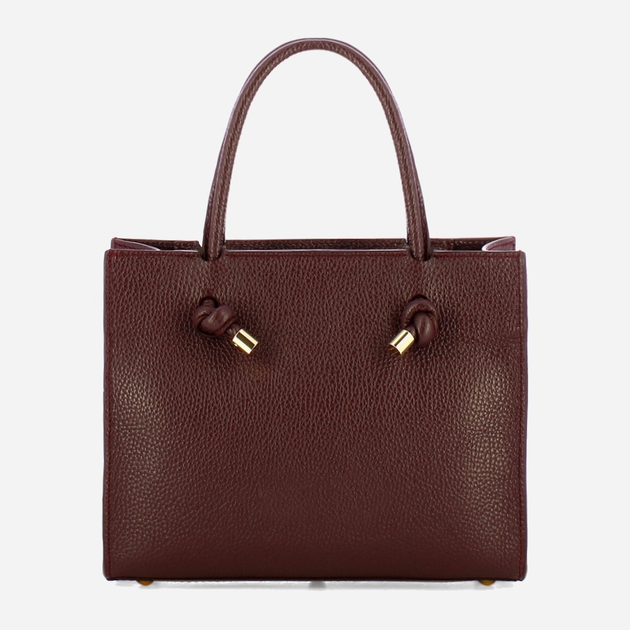 Torebka crossbody damska ze skóry naturalnej mała Iuntoo Giunto 195003 Bordowa (800070347413) - obraz 2