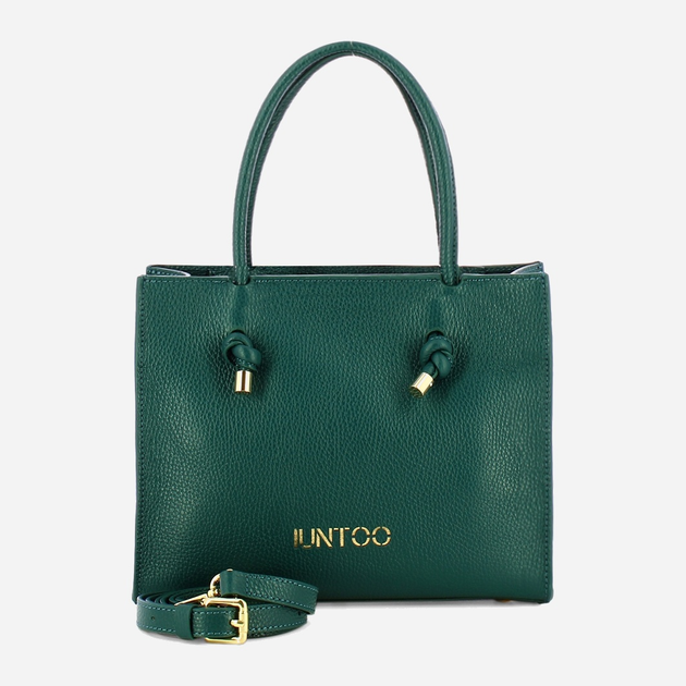 Torebka crossbody damska ze skóry naturalnej mała Iuntoo Giunto 195003 Turkusowa (800070347414) - obraz 4