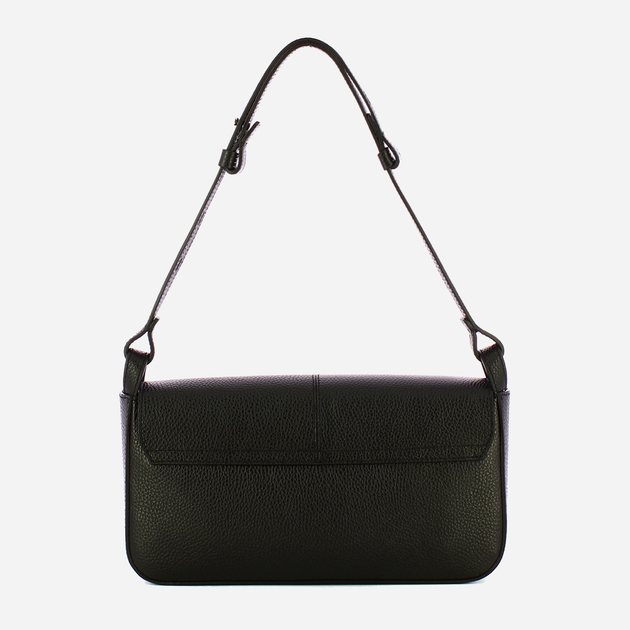 Torebka bagietka damska ze skóry naturalnej Iuntoo Silvia 196001 Czarna (800070346776) - obraz 2