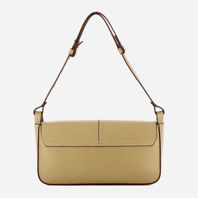 Torebka bagietka damska ze skóry naturalnej Iuntoo Silvia 196001 Beżowa (800070346775) - obraz 2