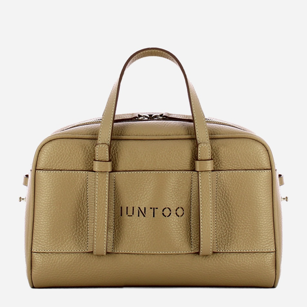 Torebka crossbody damska ze skóry naturalnej Iuntoo Priora 197003 Beżowa (800070346788) - obraz 1