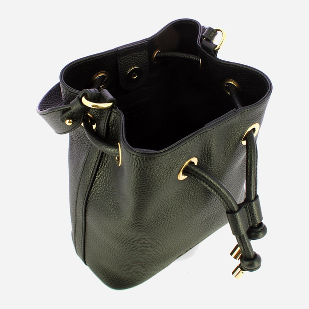 Torebka damska ze skóry naturalnej mała Iuntoo Giunto 199200 Czarna (800070347428) - obraz 4