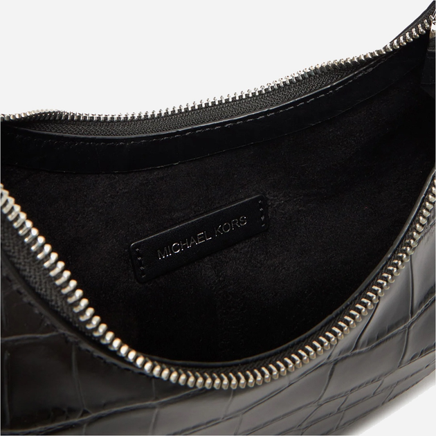 Сумка багет жіноча з натуральної шкіри середня Michael Kors Koa 30F5SQ4L6E 001 Чорна (800070349073) - зображення 3