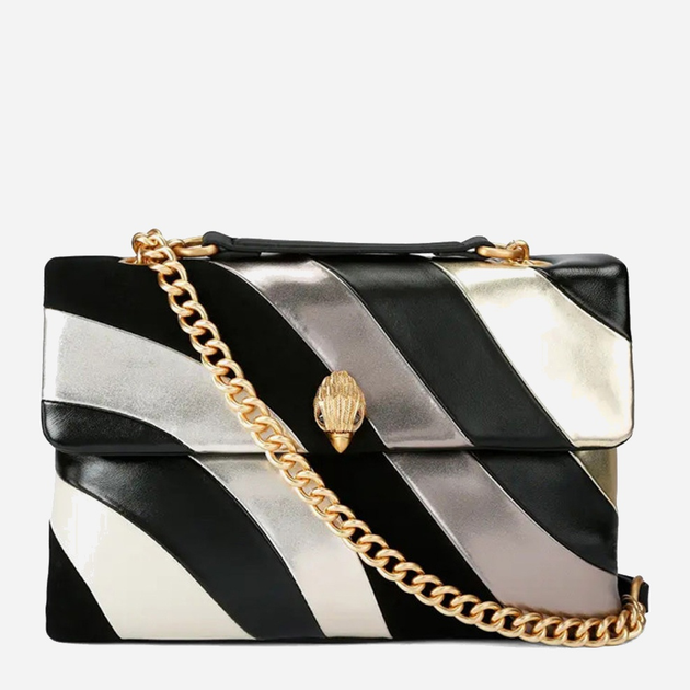 Сумка крос-боді через плече жіноча з натуральної шкіри велика Kurt Geiger Kensington 9796565109 65 Чорна (800070350185) - зображення 1